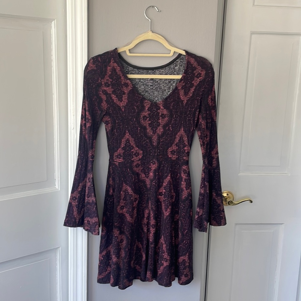 Francescas Maroon Dress - XS